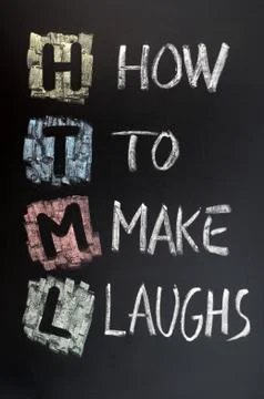 Html acronym Foto stock