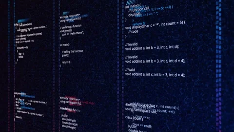 HTML and CSS Code on Laptop Screen Dark Background Programming Loop Vidéo 334563232