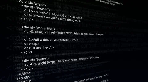 Html Code 2 - HD1080 Stock Footage 11019915
