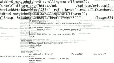 Html code Stock Footage 22140421