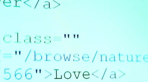 HTML Code Stock Footage 25509423