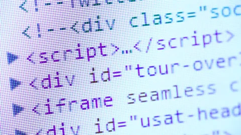 HTML Code Stock Footage 34433571