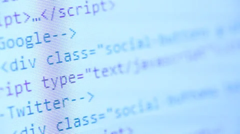 HTML Code Stock Footage 34434099