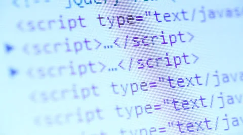 HTML Code Stock Footage 34435029