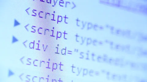 HTML Code Stock Footage 34435436