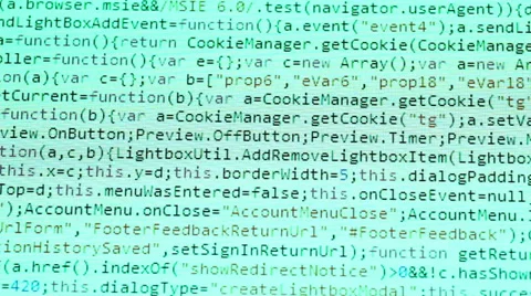 HTML Code Stock Footage 34468486