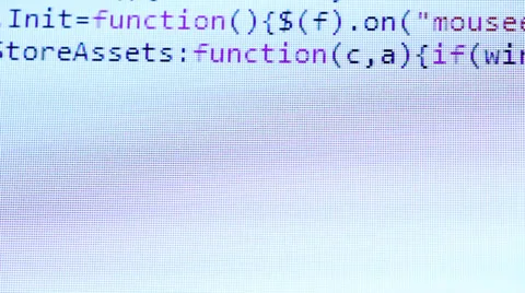 HTML Code Stock Footage 34471269