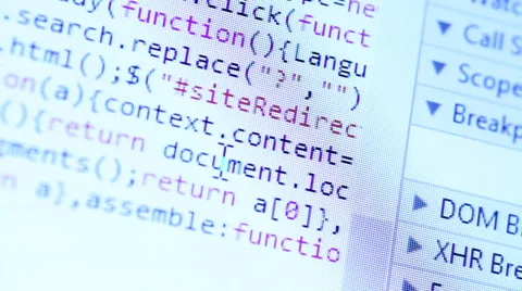 HTML Code Stock Footage 34473423