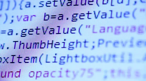 HTML Code Stock Footage 34475516