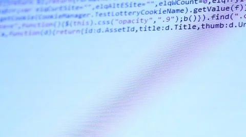 HTML Code Stock Footage 34475948