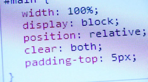 HTML Code Stock Footage 34477409