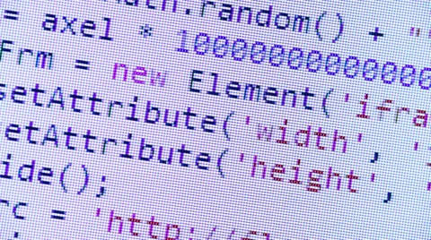 HTML Code Stock Footage 34485085