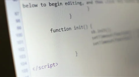 Html Code Stock Footage 48654289