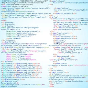 Html code Stock Illustration