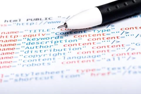 Html code Stockfoto's