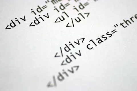 Html code Foto stock