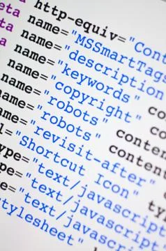 Html code Stockfoto's