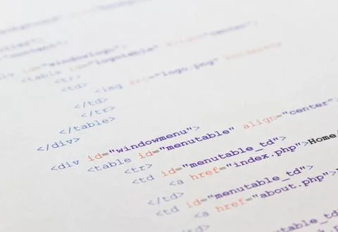 Html code Stockfoto's