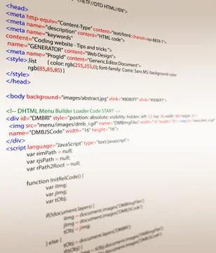 Html codes Stock Illustration