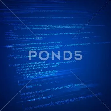 HTML Coding Background Stock Illustration