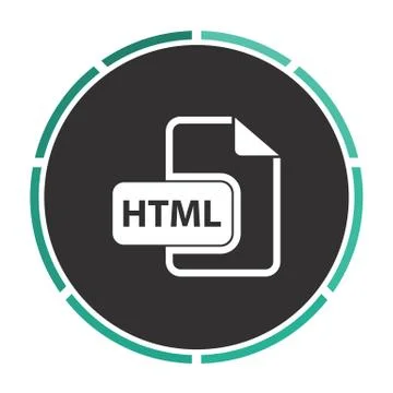 Html computer symbol Stock-Illustration