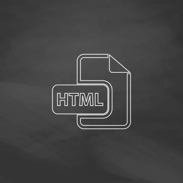 Html computer symbol 스톡 일러스트