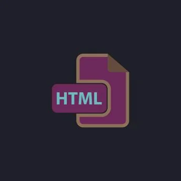 Html computer symbol Illustrazione stock