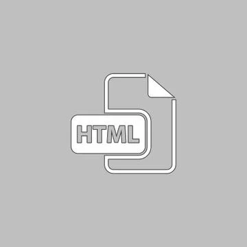 Html computer symbol Stock Illustration