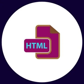 Html computer symbol Stock-Illustration