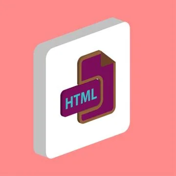 Html computer symbol Stock Illustration