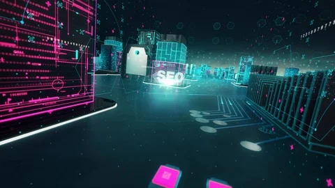 HTML development with digital technology concept Video stock 98274060