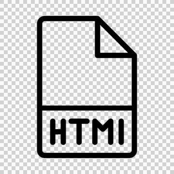 Html file type icons. files and document format design icon symbol. Stock Illustration