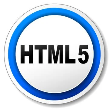 Html five icon Illustrazione stock