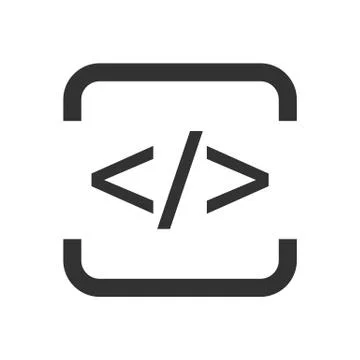 Html flat icon Stockillustratie