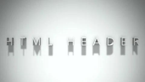 Html header 3D title animation with shadows on a white background Stock Footage 297272880