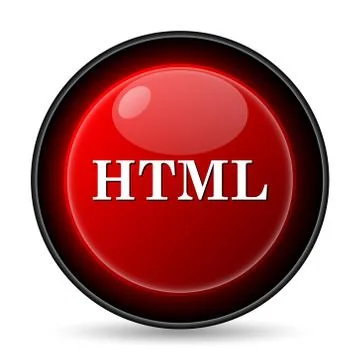  html icon. internet button on white background.. Stock Illustration