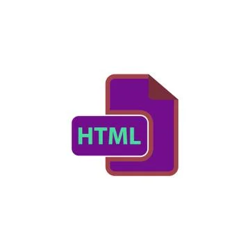 HTML Icon Vector Stock Illustration