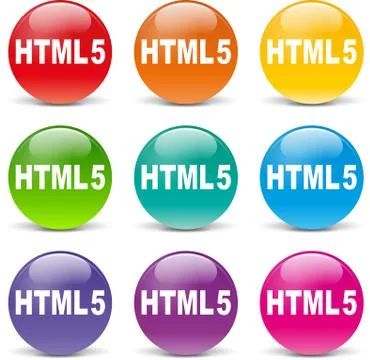 Html icons Stock Illustration