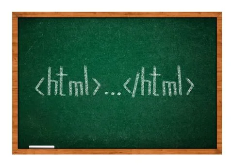 Html lesson one Foto stock