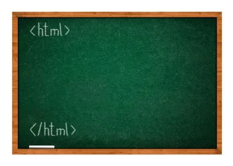 Html lesson one Stock Photos