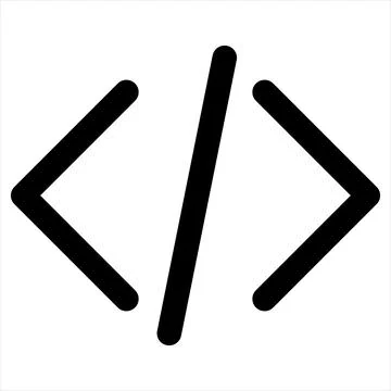 Html line icon vector illustration isolated on white background Stock Illustration