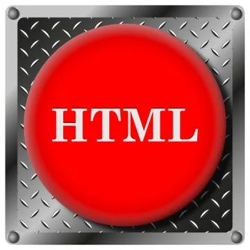 Html metallic icon 스톡 일러스트