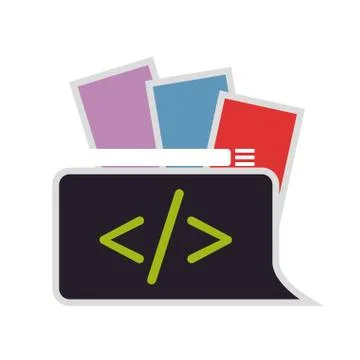 HTML programming code Stockillustratie
