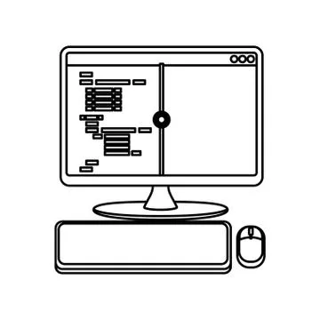 HTML programming code Stock Illustration