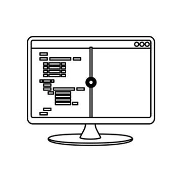 HTML programming code Stock Illustration