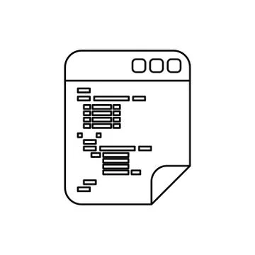 HTML programming code Stock Illustration