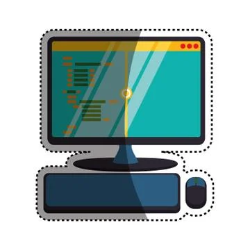 HTML programming code Illustrazione stock