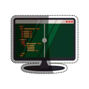 HTML programming code Stock Illustration