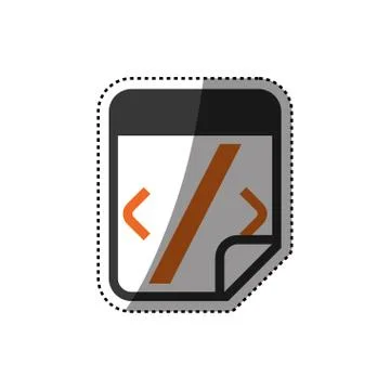 HTML programming code Stockillustratie