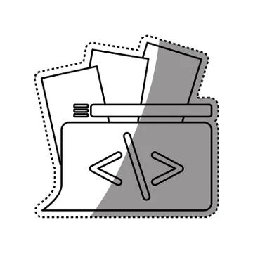 HTML programming code Stockillustratie